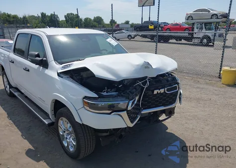 2025 Ram 1500 Big Horn 4X4 5'7 Box from USA, damaged, VIN 1C6SRFFP0SN667363